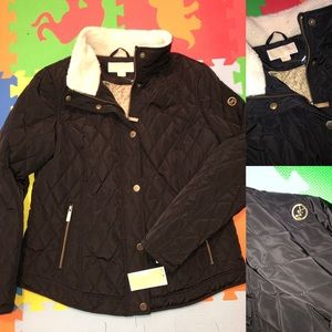 Michael kors lovely  jacket size large new!